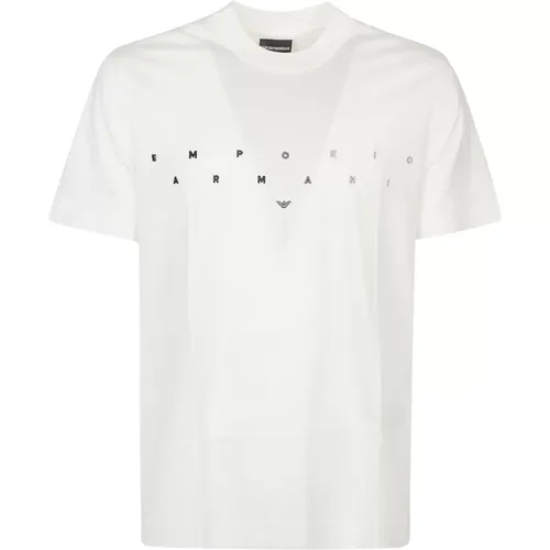 Puffy Vanilla T-Shirt , male, Sizes: S, M, 2XL, XS, L, 3XL, XL - Emporio Armani - Modalova