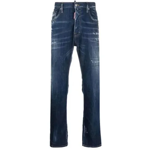 Slim-Fit Cotton Jeans Upgrade , male, Sizes: L, S, M - Dsquared2 - Modalova