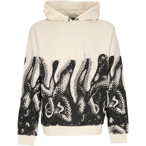 Schlangen Leichtgewicht Hoodie Dusty White , Herren, Größe: M - Octopus - Modalova