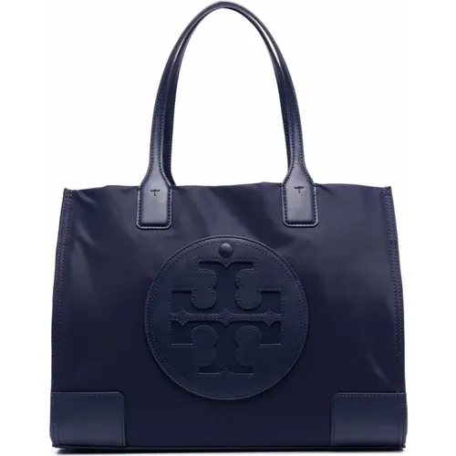 Blau Logo Patch Handtasche , Damen, Größe: ONE Size - TORY BURCH - Modalova