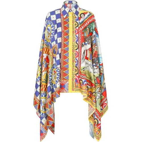 Mehrfarbiges Seidenhemd - Dolce & Gabbana - Modalova