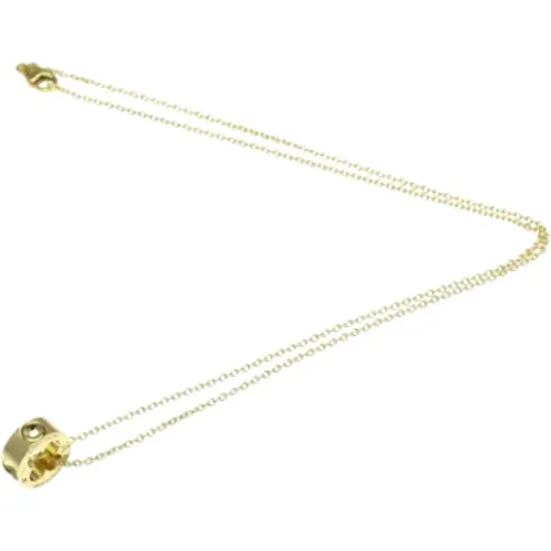 Pre-owned Gold necklaces , female, Sizes: ONE SIZE - Louis Vuitton Vintage - Modalova