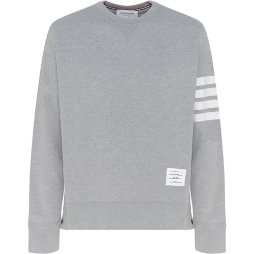 Grauer 4-Bar Sweatshirt , Herren, Größe: 2XL - Thom Browne - Modalova