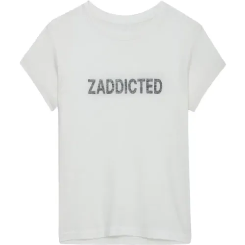 Ecru Rundhals T-Shirt und Polo - Zadig & Voltaire - Modalova
