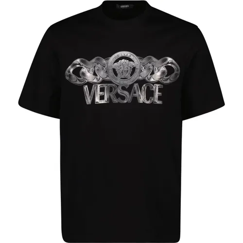 Medusa Chain T-shirt Frühling-Sommer 2025 , Herren, Größe: S - Versace - Modalova