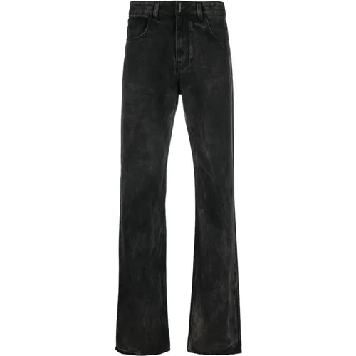 Distressed Straight-Leg Jeans , male, Sizes: W29 - Givenchy - Modalova