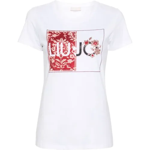 Logo Print T-shirts and Polos , female, Sizes: L - Liu Jo - Modalova