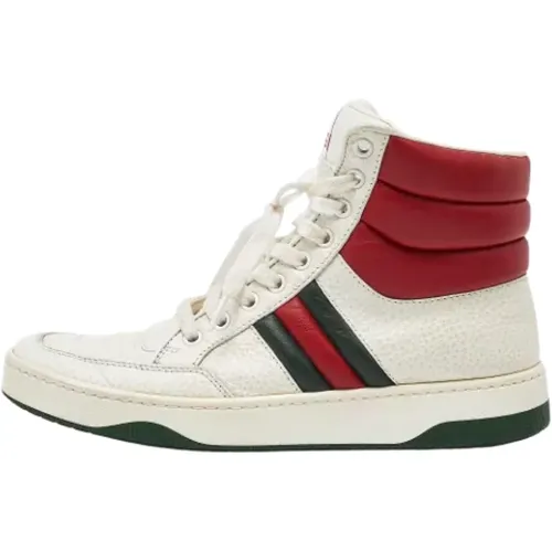 Pre-owned Leather sneakers , female, Sizes: 4 1/2 UK - Gucci Vintage - Modalova