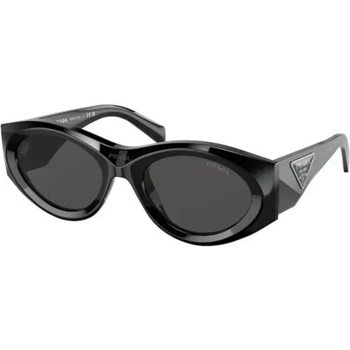 Stylish Sunglasses in Dark Grey , unisex, Sizes: 53 MM - Prada - Modalova