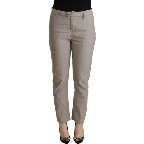 Leinen Tapered Hose , Damen, Größe: W29 - Cycle - Modalova