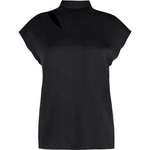 Bluse mit Ausschnitt , Damen, Größe: XS - Calvin Klein - Modalova