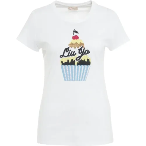 Lässiges T-Shirt für Frauen , Damen, Größe: XS - Liu Jo - Modalova
