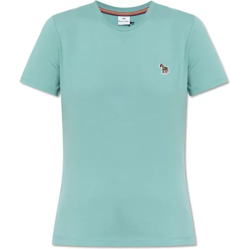 T-Shirt mit einem Patch , Damen, Größe: S - PS By Paul Smith - Modalova