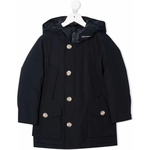 Blaue Melton Artic Parka Woolrich - Woolrich - Modalova