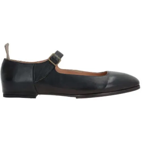 Leather Mary-Jane Flat Shoes , female, Sizes: 5 UK - Ziggy Chen - Modalova