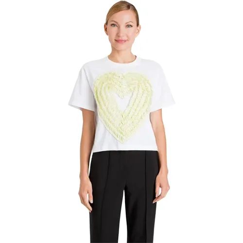 Herzdetail T-shirts und Polos , Damen, Größe: XS - Twinset - Modalova