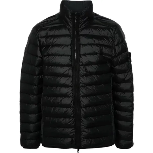 Schwarze Parka Jacke für Männer , Herren, Größe: 2XL - Stone Island - Modalova