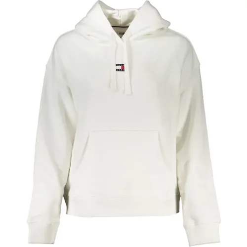 Hoodie with Logo Application , female, Sizes: L, XL, S - Tommy Hilfiger - Modalova