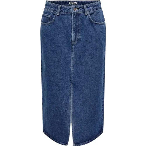 Damen Denim Rock , Damen, Größe: XS - Only - Modalova