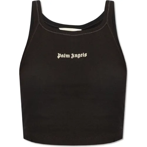 Cropped top , female, Sizes: M, XS, L, S - Palm Angels - Modalova