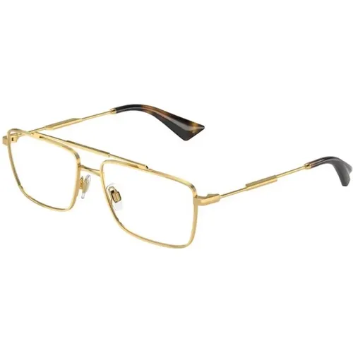 Gold Frame Sunglasses Dg1354 , male, Sizes: 56 MM - Dolce & Gabbana - Modalova