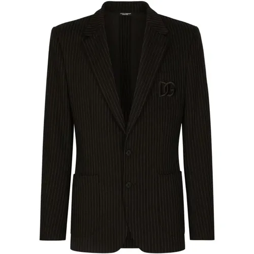 Diplomatic Striped Blazer , male, Sizes: 3XL, 2XL - Dolce & Gabbana - Modalova