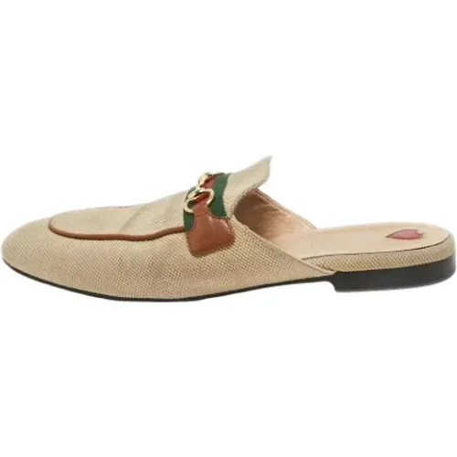 Pre-owned Canvas mules , female, Sizes: 7 UK - Gucci Vintage - Modalova