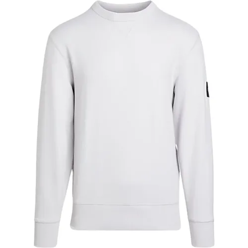 Logo Patch Sweatshirt , Herren, Größe: L - Calvin Klein - Modalova