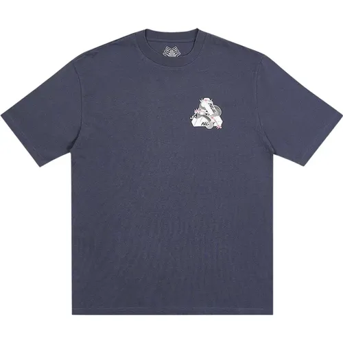 Limitierte Auflage Frisches T-Shirt Navy , Herren, Größe: 2XL - Palace - Modalova