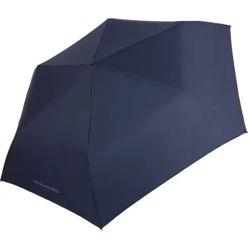 Blauer Windschutz Regenschirm - Piquadro - Modalova