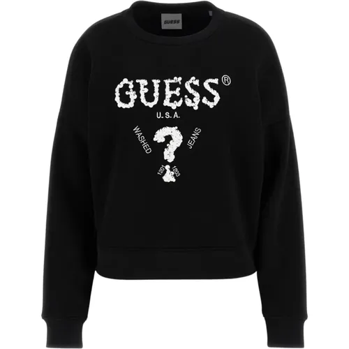 Damen Logo Sweatshirt , Damen, Größe: S - Guess - Modalova