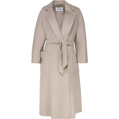 Cashmere Coat with Sash Closure, Made in Italy , female, Sizes: 2XS - Max Mara - Modalova