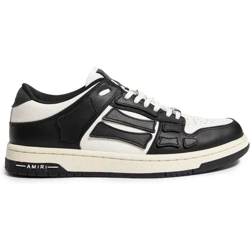 Schwarze & Weiße Sneakers mit Spitzenverschluss , Herren, Größe: 44 EU - Amiri - Modalova