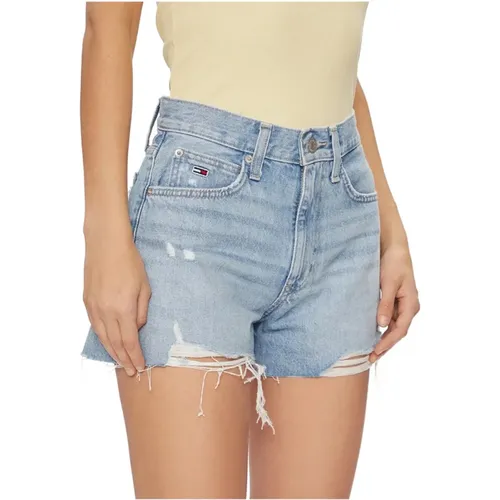 Dunkelblaue Denim-Shorts - Tommy Jeans - Modalova