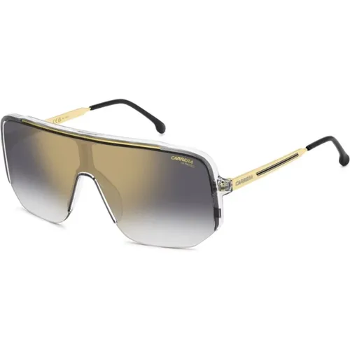 Graue Crystal Sonnenbrille mit Gold Spiegelnden Gläsern , Herren, Größe: ONE Size - Carrera - Modalova