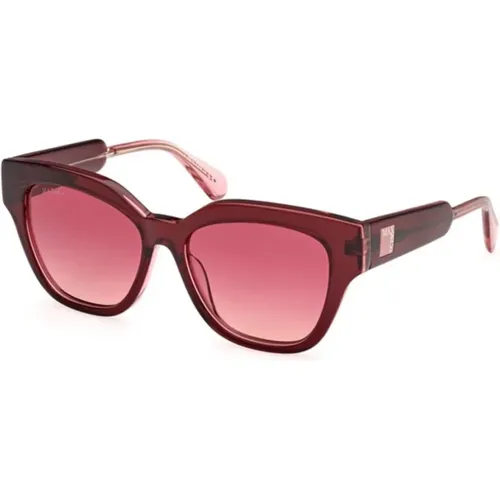 Gradient Bordeaux Sunglasses , female, Sizes: 54 MM - Max & Co - Modalova