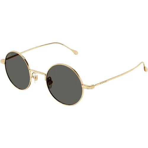 Gold Sunglasses with Original Accessories , female, Sizes: 44 MM - Gucci - Modalova