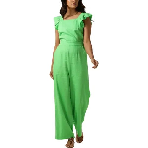 Grüner Sommer Knöchel Jumpsuit , Damen, Größe: L - Y.A.S - Modalova