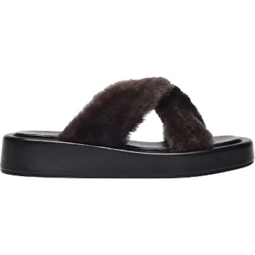 Leather sandals , female, Sizes: 7 UK - Elleme - Modalova