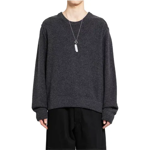 Mélange Wool Crew Neck Jumper - Lemaire - Modalova