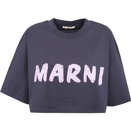 L2B99 Blublack T-Shirt Marni - Marni - Modalova