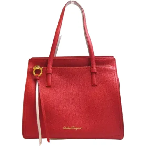 Pre-owned Leather shoulder-bags , female, Sizes: ONE SIZE - Salvatore Ferragamo Pre-owned - Modalova