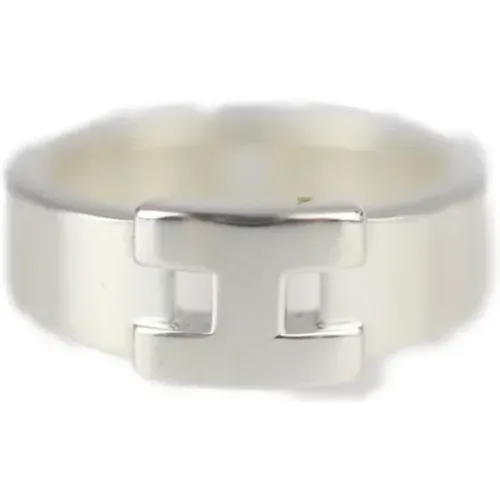 Pre-owned Hermès ring in silver , female, Sizes: ONE SIZE - Hermès Vintage - Modalova