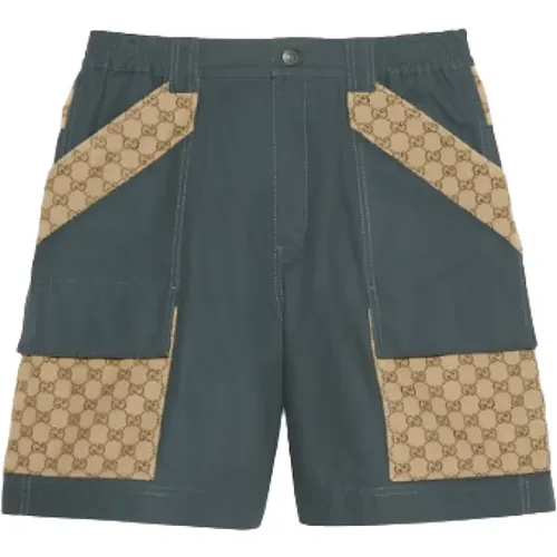 GG canvas Bermuda shorts , male, Sizes: S - Gucci - Modalova