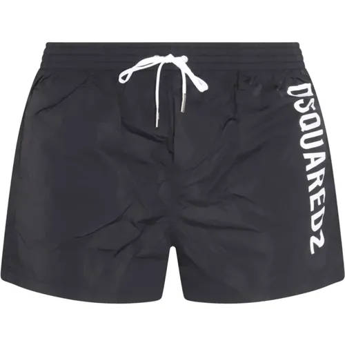 Logo-Print Swim Shorts , male, Sizes: XL, 2XL, L, S - Dsquared2 - Modalova