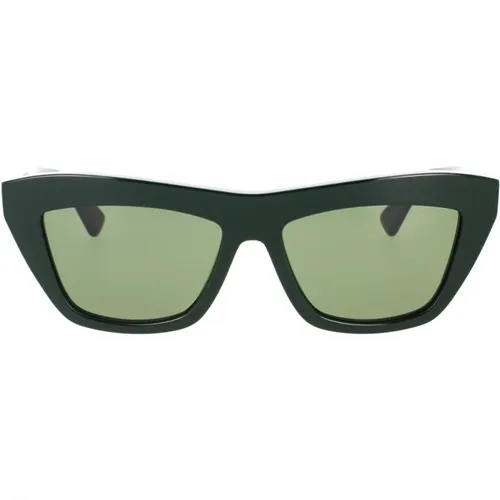 Grüne Acetat-Sonnenbrille mit passenden Gläsern,Stylische Sonnenbrille Bv1121S - Bottega Veneta - Modalova