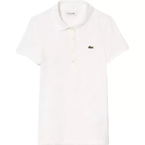 Weiße T-Shirts und Polos , Damen, Größe: S - Lacoste - Modalova