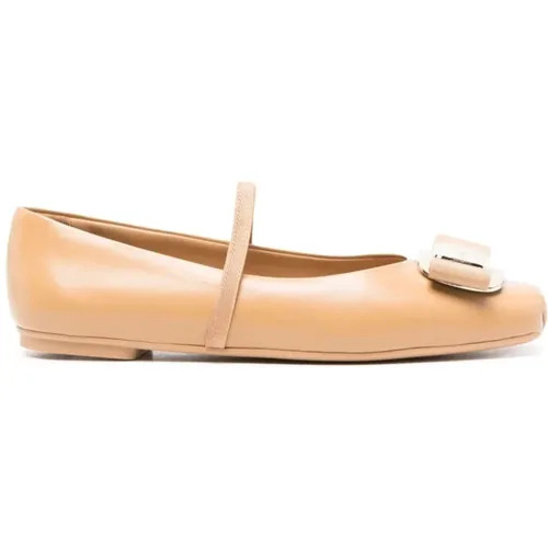 Ballerina Schuhe für Frauen , Damen, Größe: 35 1/2 EU - Salvatore Ferragamo - Modalova