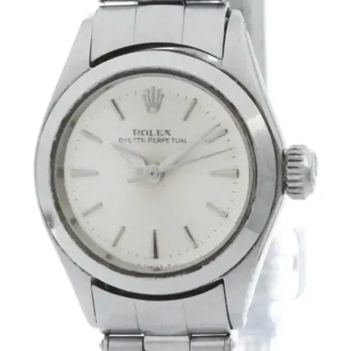 Pre-owned Stainless Steel watches , male, Sizes: ONE SIZE - Rolex Vintage - Modalova