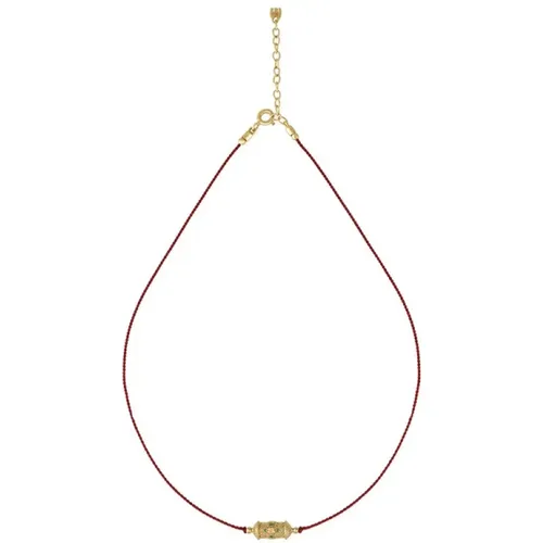 Glücks-Choker Halskette mit Zirkon-Elementen - Dorothée Sausset - Modalova